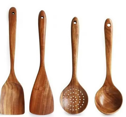 Wooden Kitchen Cooking Set 4 pieces