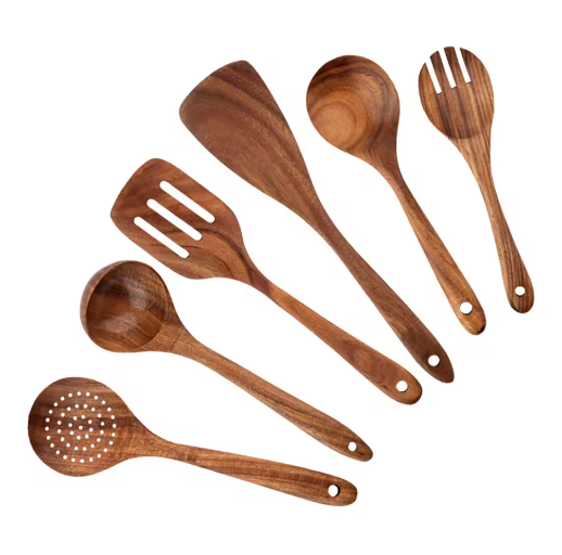 Wooden Kitchen Cooking Set 6 pieces
